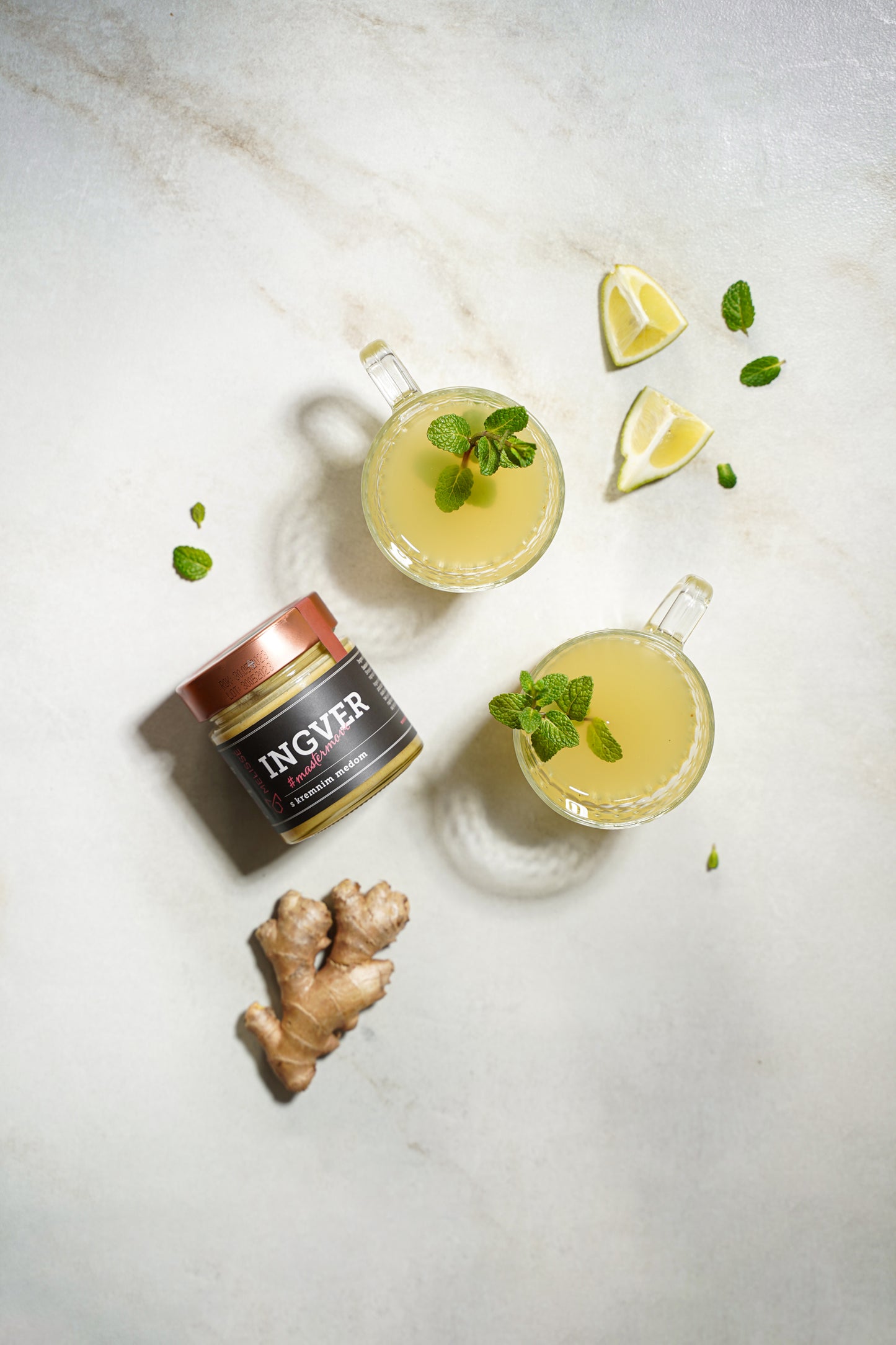 Creamy honey with ginger