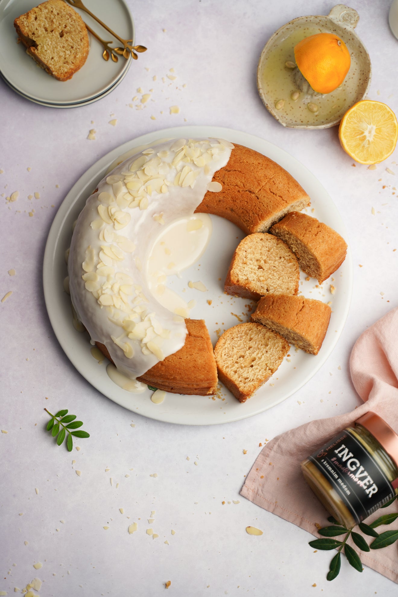 Creamy honey with ginger