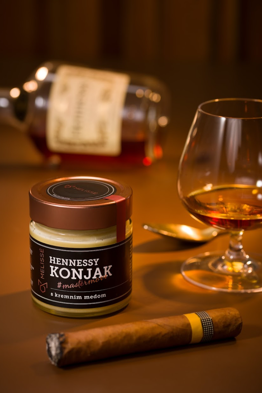 Kremni med s Hennessy konjakom