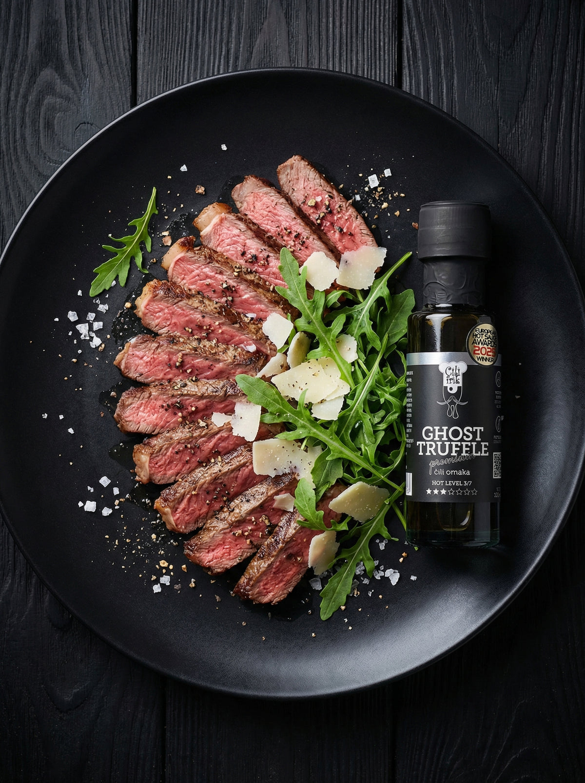 GHOST TRUFFLE: Premium chili sauce. Spicy level: 3/7 – 100 ml