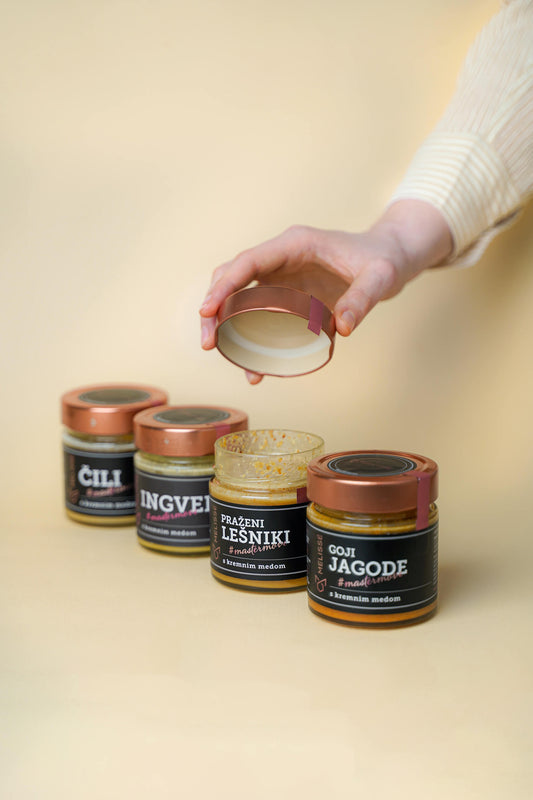 Cvetni prah + kremni med po izbiri