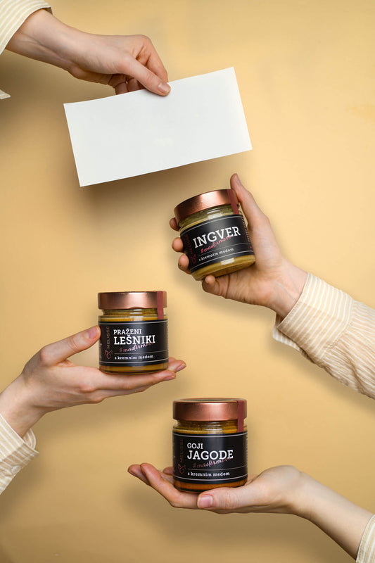 'HONEY BUNCH' THREE CREAMY HONEYS