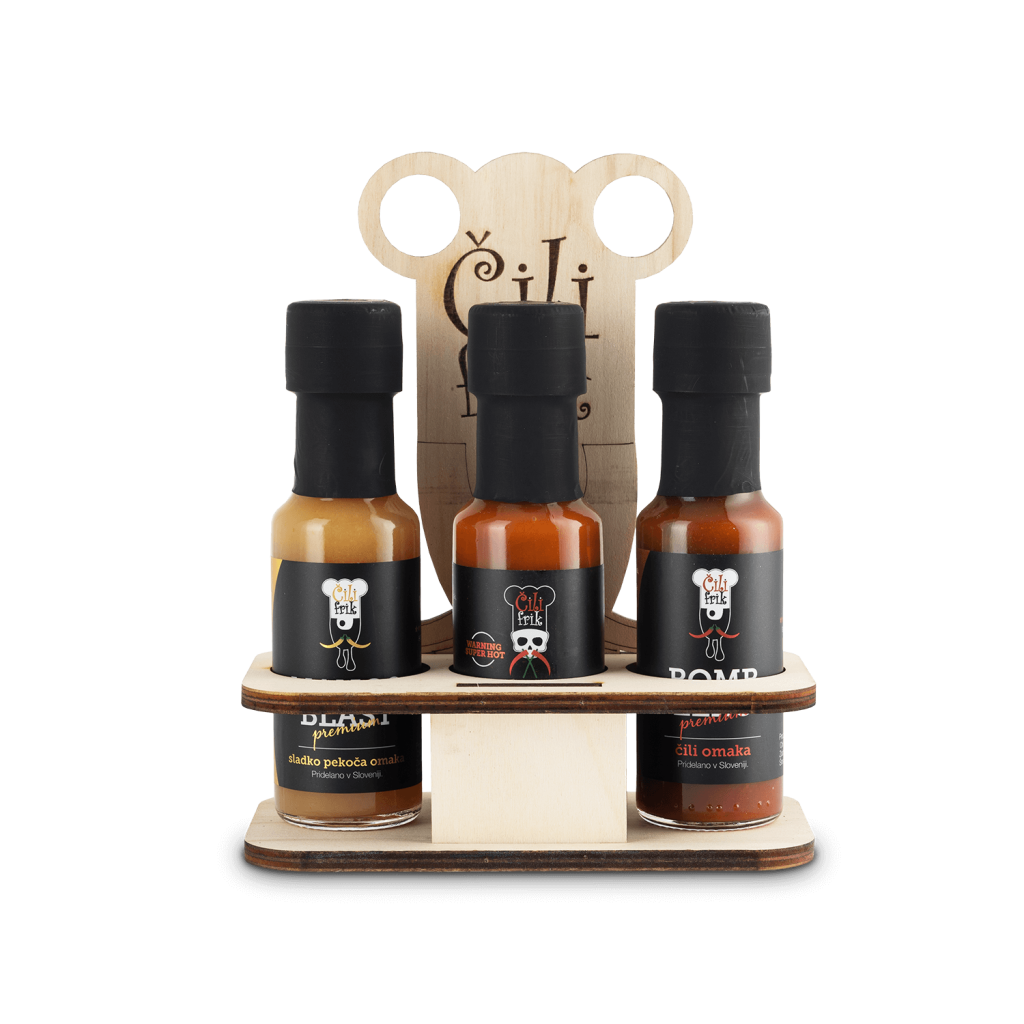 MINI MIX stand - 3 chili sauces of your choice