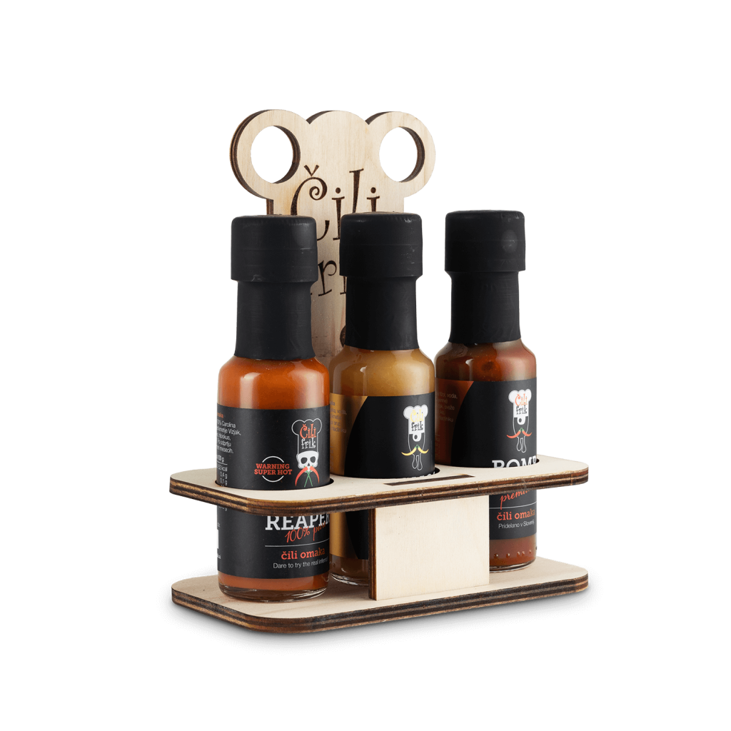 MINI MIX stand - 3 chili sauces of your choice