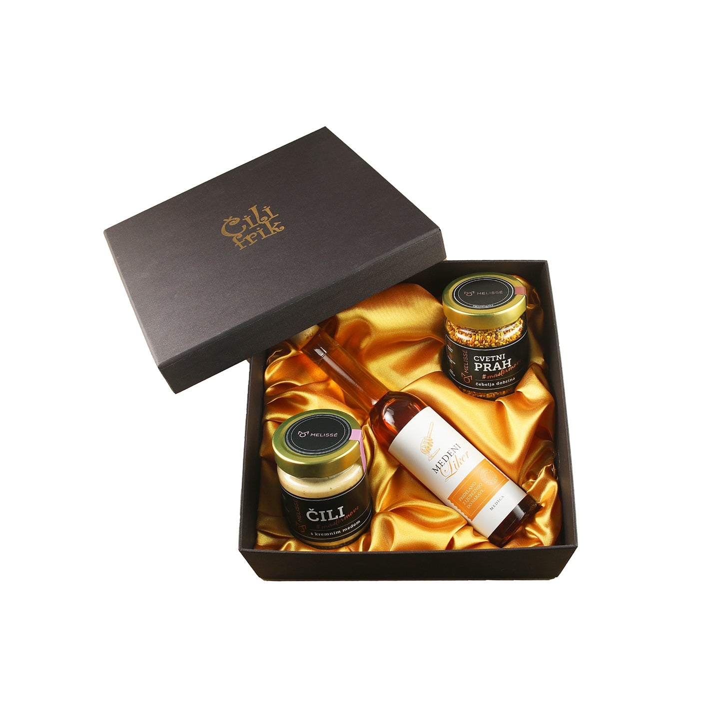 Premium medena harmonija – darilo z domačim likerjem