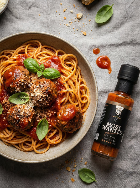 MOST WANTED: Čili omaka z baziliko in origanom – 100 ml
