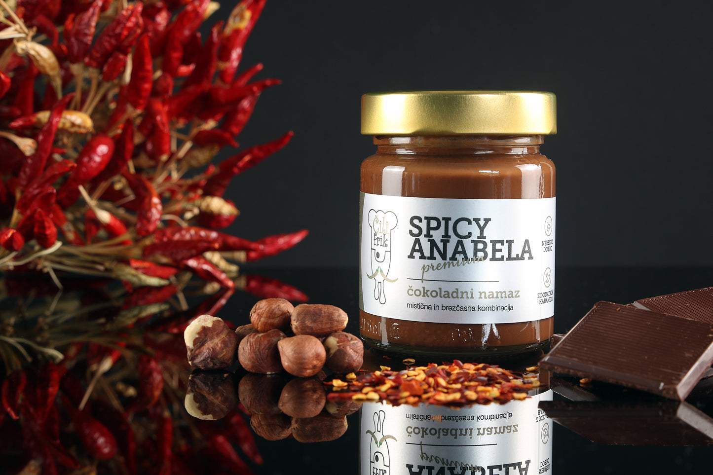 Spicy anabela - hazelnut spread with chili 200g