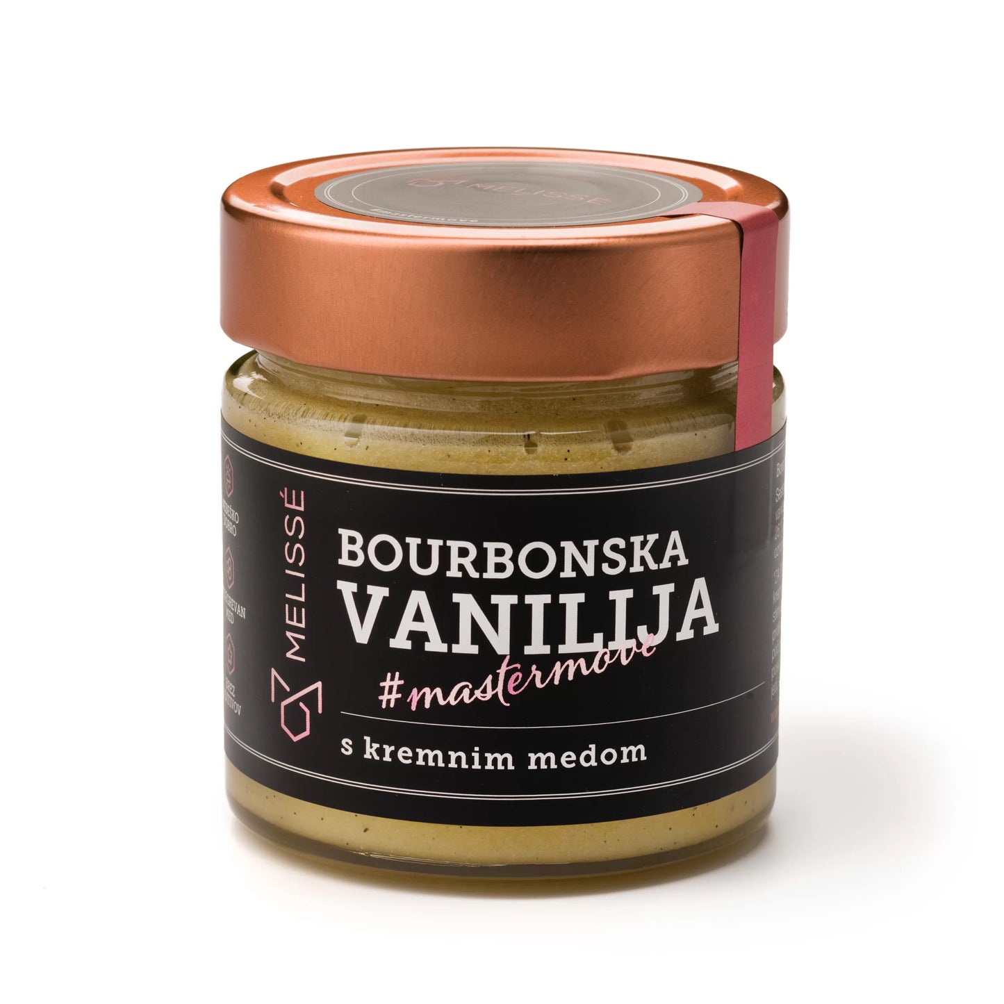 Creamy honey with real bourbon vanilla