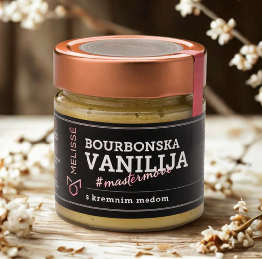 Creamy honey with real bourbon vanilla