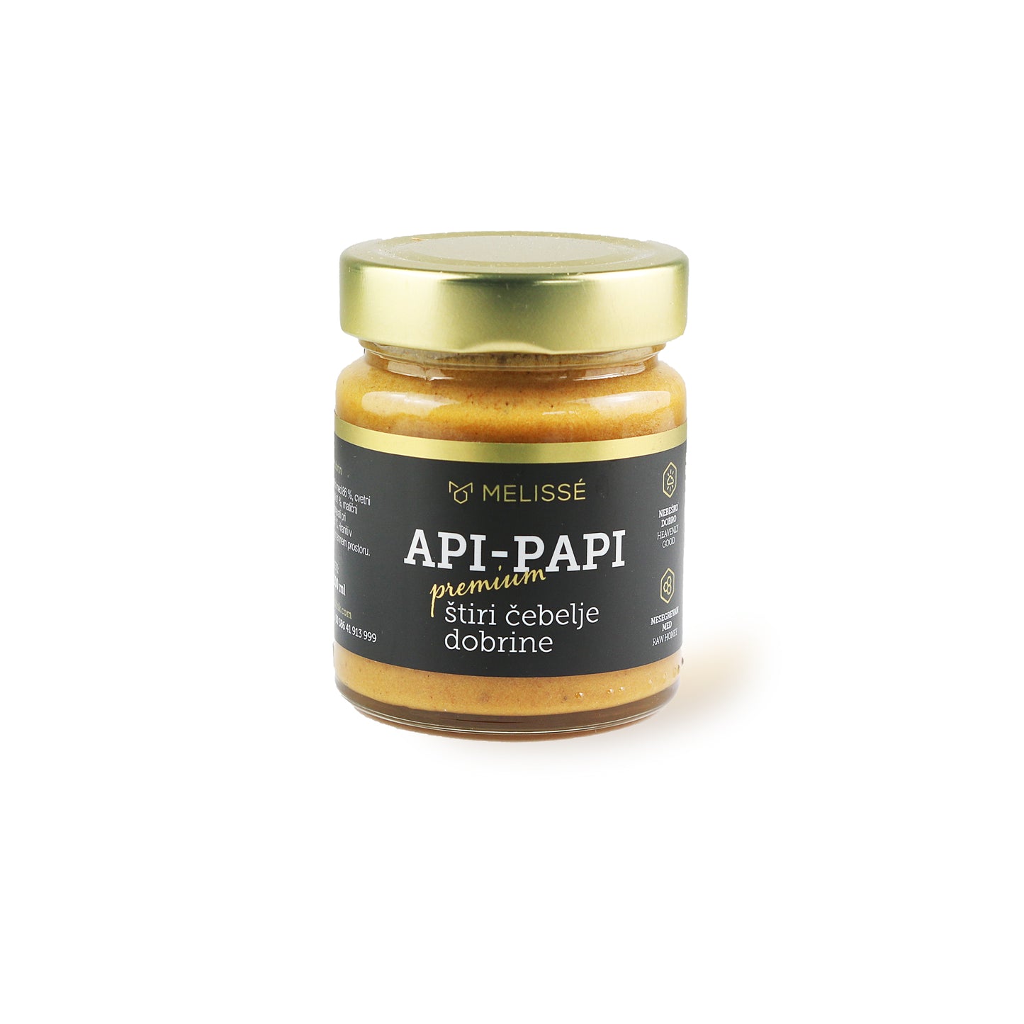 API-PAPI - Flower honey with pollen, propolis and royal jelly 250g