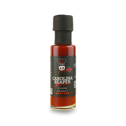 100% CAROLINA REAPER: Najbolj pekoča omaka. Stopnja pikantnosti: 7/7 – 100 ml