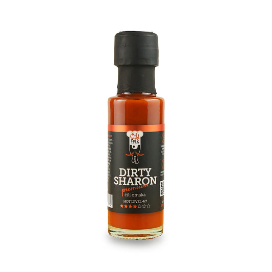 DIRTY SHARON: BBQ omaka. Stopnja pikantnosti: 4/7 – 100 ml