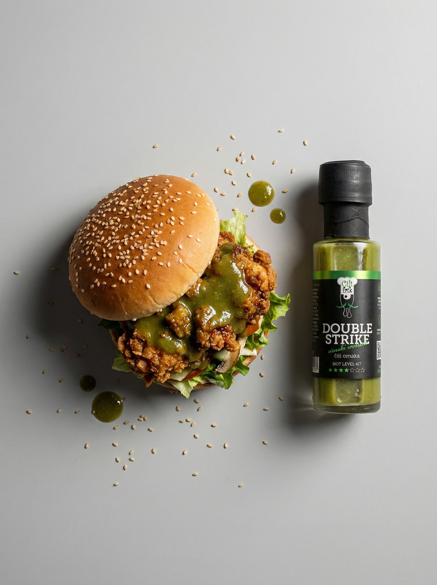 NOVO! DOUBLE STRIKE: Wasabi omaka s habanero čilijem – 250 ml