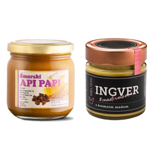 Immune twin - API PAPI + creamy honey with ginger 