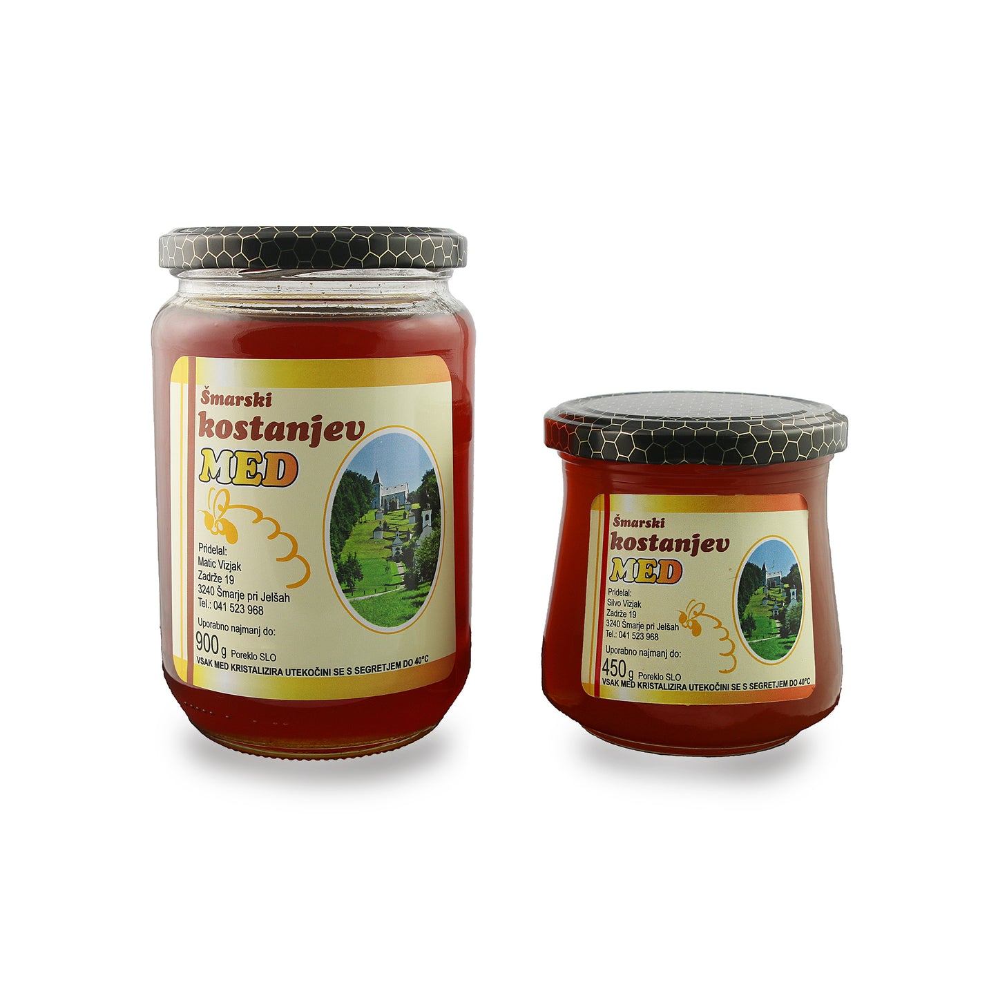 Kostanjev med – kralj medov z značajem, 450g in 900g