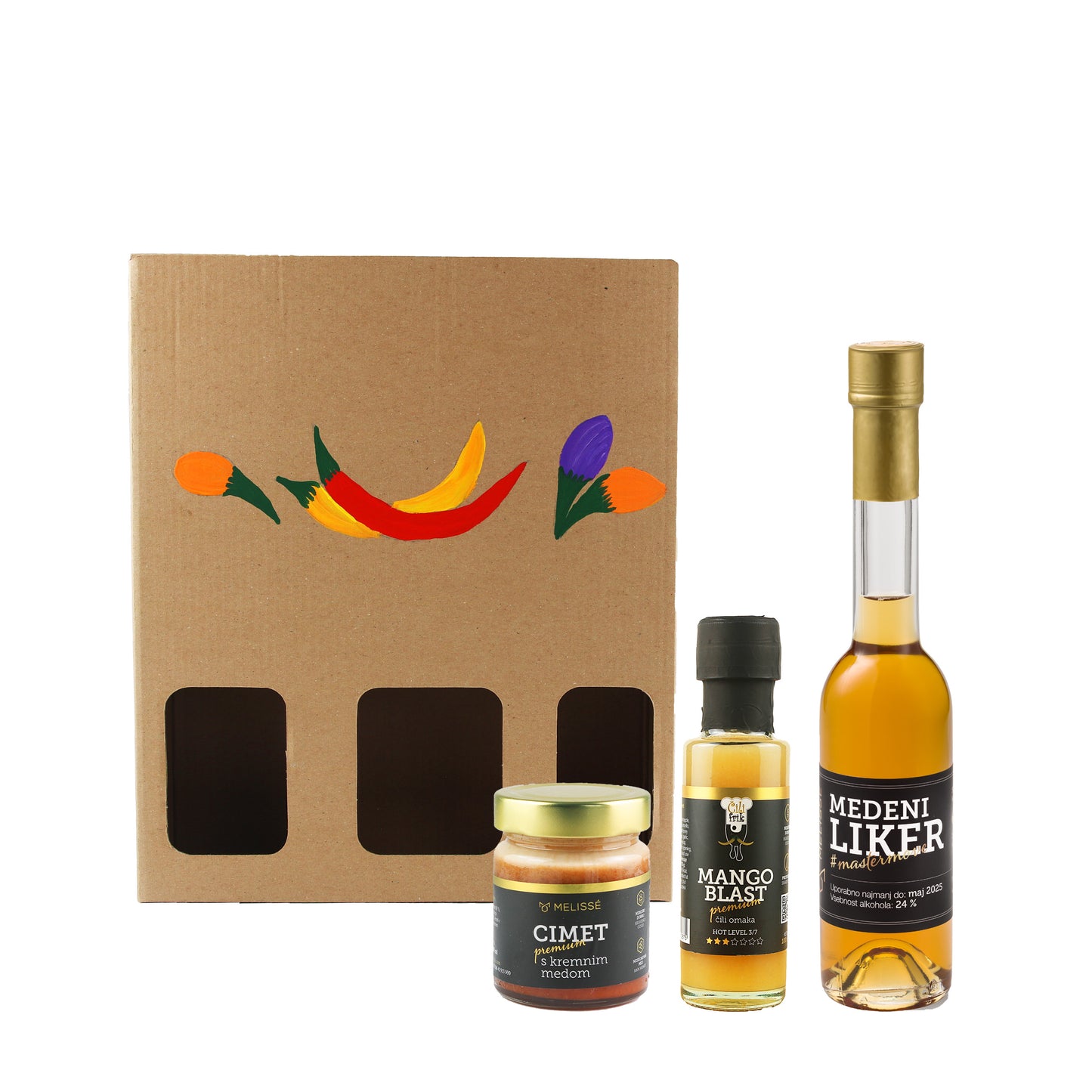 Gourmet mix with honey liqueur