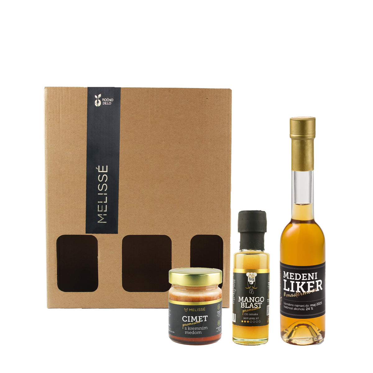 Gourmet mix with honey liqueur