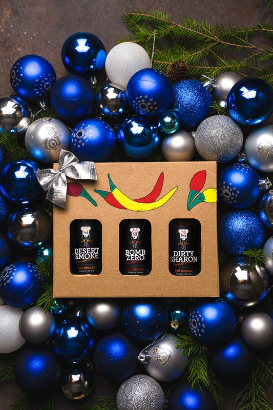 MINI MIX - 3 hot sauces in gift packaging 3 x 100ml
